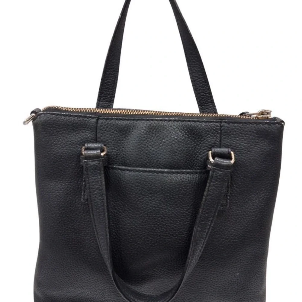 Kate Spade New York Black Pebbled Leather Tote Bag - Picture 2 of 5